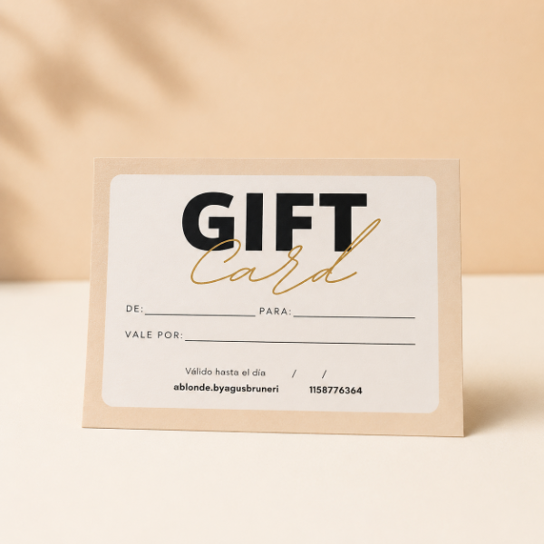 Producto - Gift card Blonde