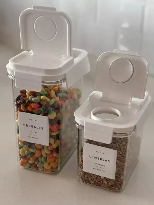 Producto - CONTENEDOR DE ACRÍLICO CON TAPA VERTEDORA