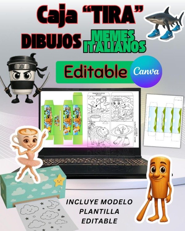 Producto - CAJA TIRA DIBUJOS. TRALALERO TRALALA