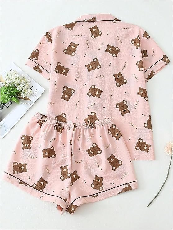 Producto - Conjunto de pijama de 2 piezas Pink Bear - 2