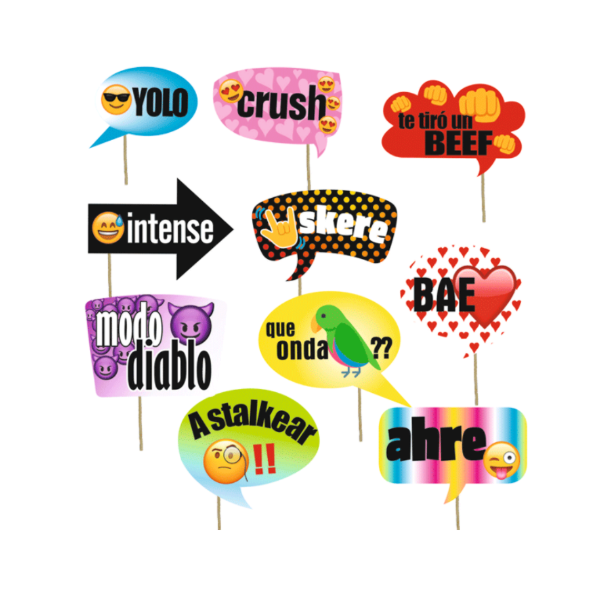 Producto - Props para fotos FRASES MILLENNIALS