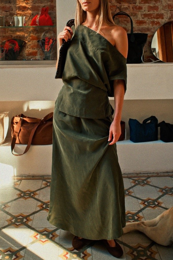 Producto - Pollera Calystegia - Verde