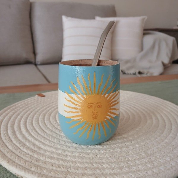 Producto - Mate Sol de Mayo Argentina - Algarrobo Pintado