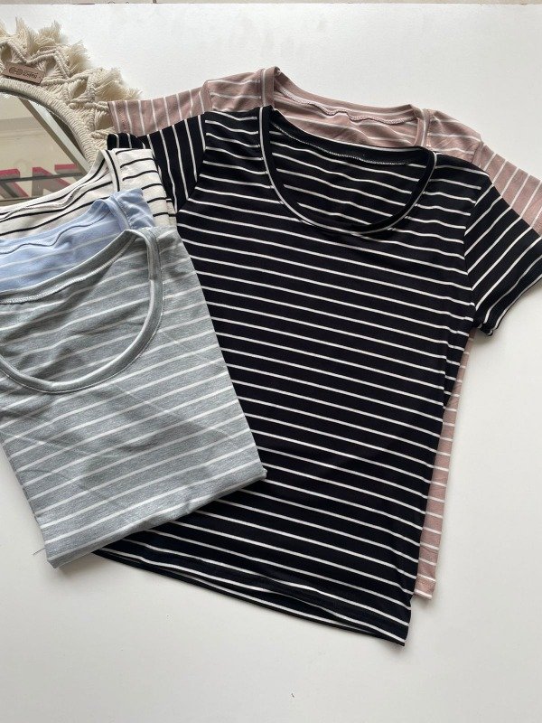 Producto - Remera Modal RAYADA - COD 3804