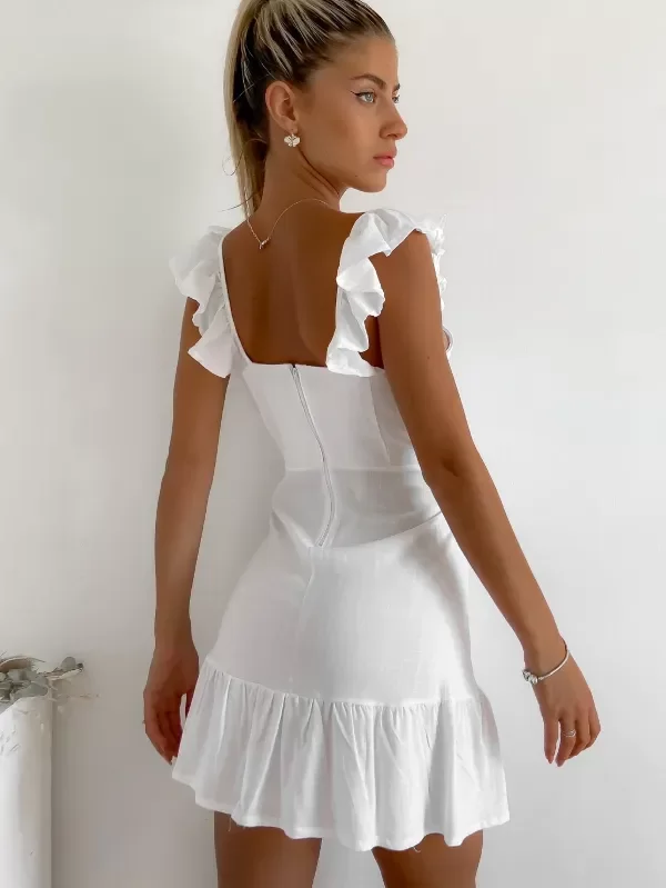 Producto - Vestido Lino spandex cierre