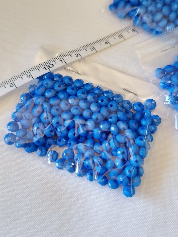 Producto - Donas fasetadas azul 6 mm - 3