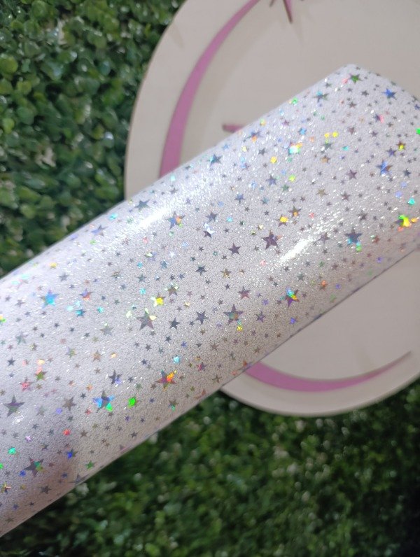 Producto - Apoya manos blanco con glitter y estrellas