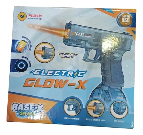 Producto - PISTOLA LANZA AGUA CON BATERIA RECARGABLE CON LUCES