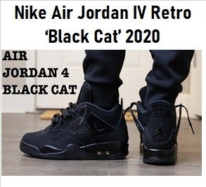 Producto - Nike Air Jordan 4 Retro Black Cat 2020