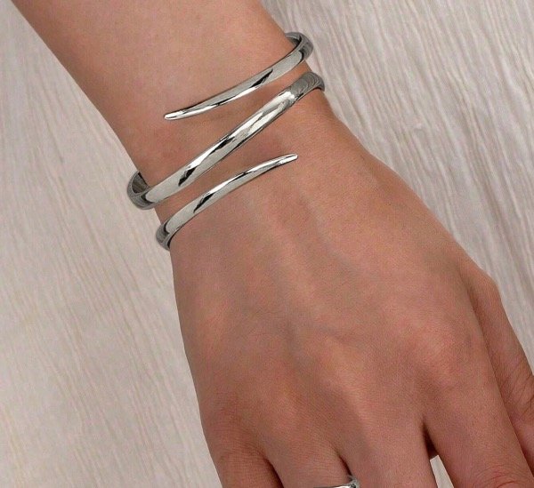 Producto - BRAZALETE EVA PLATEADO Y DORADO - 1