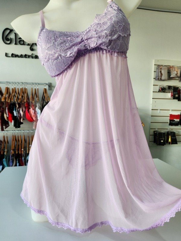 Producto - Camisolín Emma de microtul y encaje