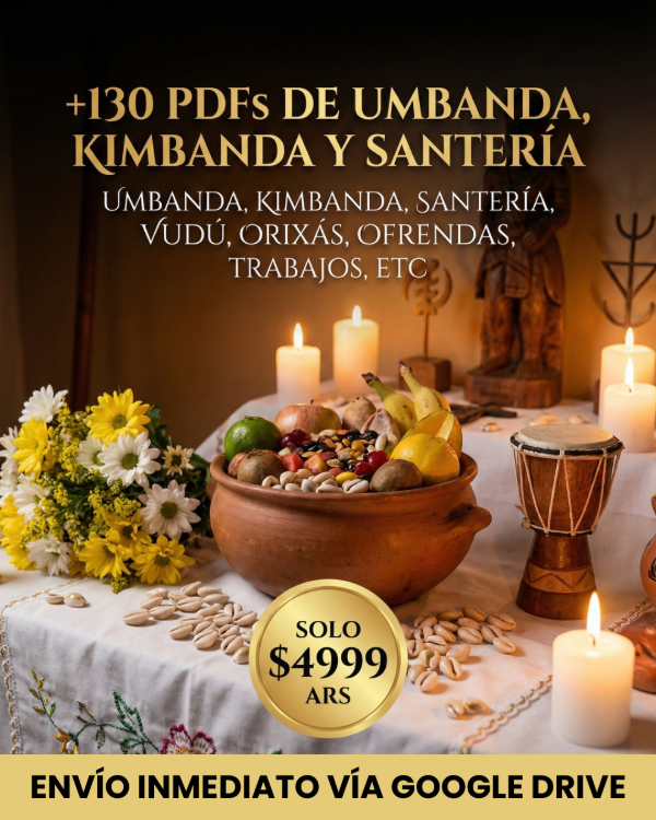 Producto - N14: +130 LIBROS UMBANDA, KIMBANDA, SANTERIA y VUDU!