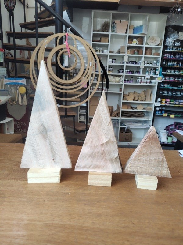 Producto - Trio pinitos rústicos navidad palet