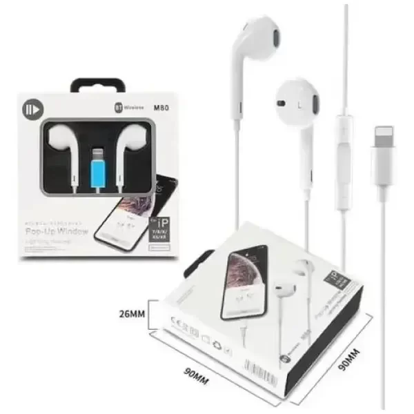 Producto - Auricular In-Ear M80 Conector Lightning Headset