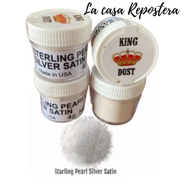 STERLING PEARL SATIN ILUMINADOR PLATA KING DUST la casa repostera