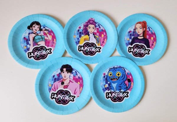 Producto - K Pop Demon Hunters  Plato Descartables X 5 Unidades