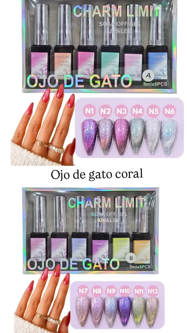 Producto - OJO DE GATO CHARM LIMIT CORAL