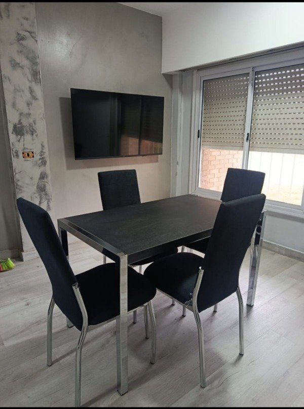 Producto - Mesa Copenhague 1.20x0.70m/ sillas Sevilla TAPIZADO premium CROMADO - 0