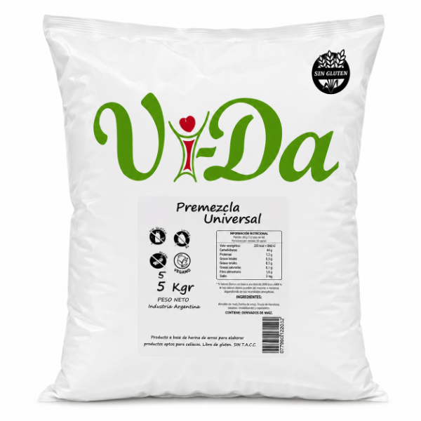 Producto - Premezcla Universal de 5kg - Vi-Da -