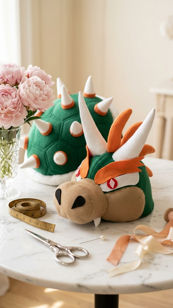 Producto - BOWSER - BOWSETTE - CONJUNTO GORRO CAPARAZON COLA - MARIO BROS - 1