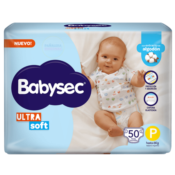 Producto - Pañales Babysec Ultra Soft P50