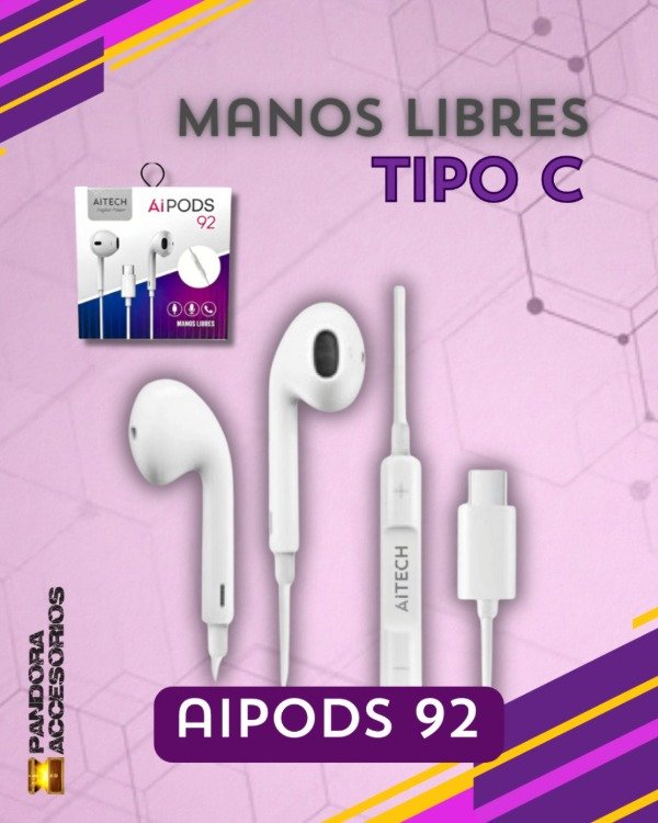 Producto - M. Libres Tipo C Aitech Aipods 92