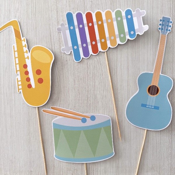 Producto - Big Toppers x4 Instrumentos Musica