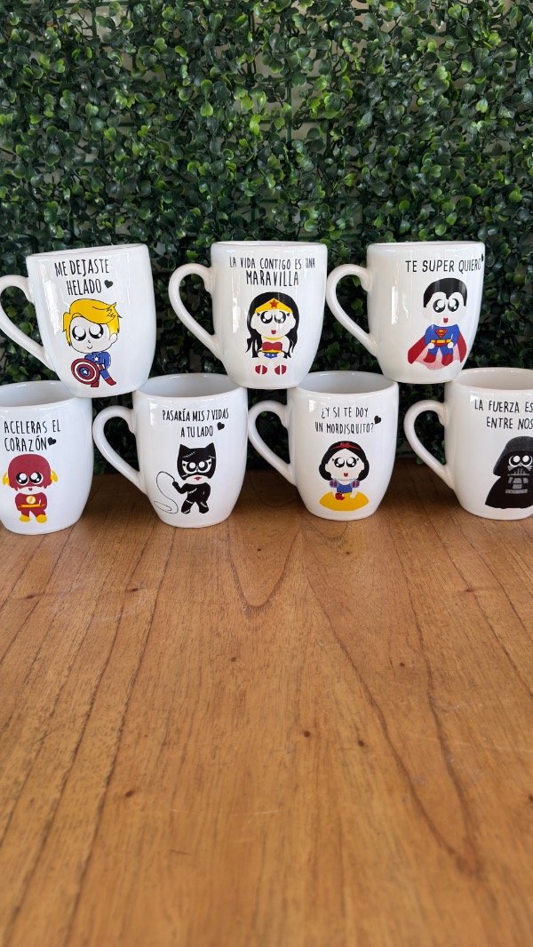 Producto - Tazas SuperHeroes amor