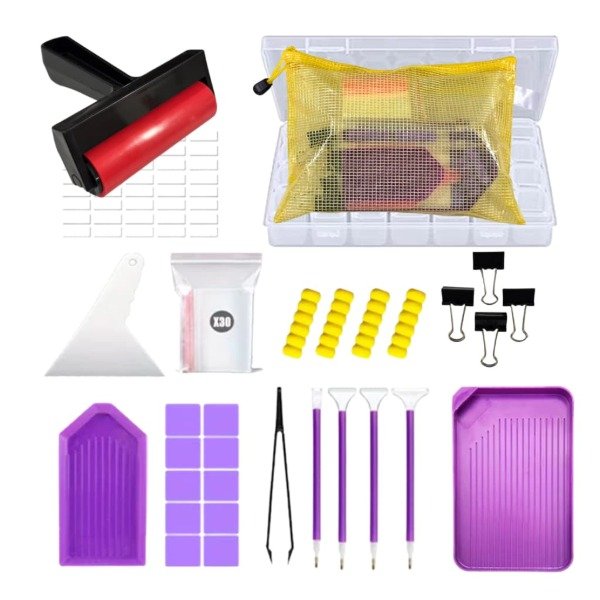 Producto - KIT HERRAMIENTAS DIAMOND PAINTING AMARILLO