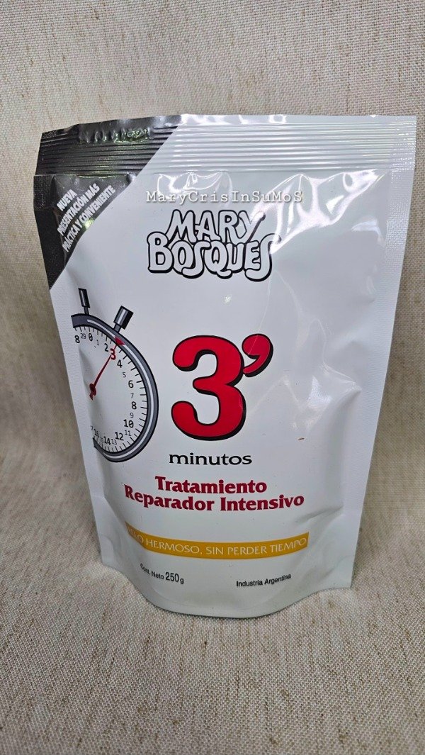 Producto - TRATAMIENTO INTENSIVO 3 MINUTOS DOY PACK 250GR MARY BOSQUES