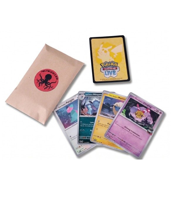 Producto - Pack 25 Cartas Pokémon TCG Destined Rivals + Holo/Reverse + Código Pokemon Live