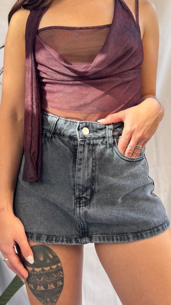 Producto - SHORT POLLERA MORA