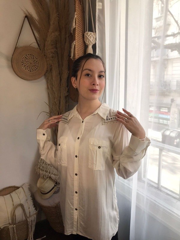 Camisa blanca Rubinszten