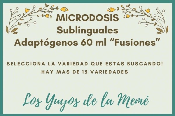 Producto - Microdososis Fusion / Blends de adaptógenos x 60 Ml. Gotas sublinguales