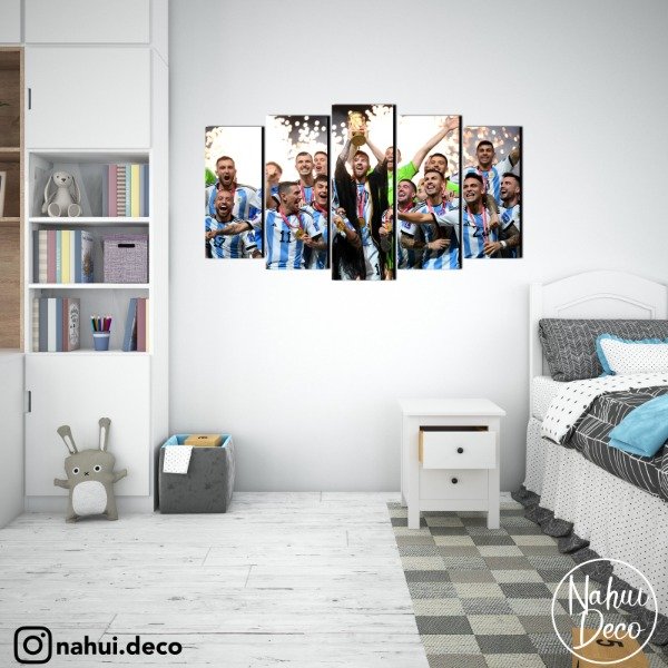 Producto - Cuadro en vinilo en mdf selección campeón