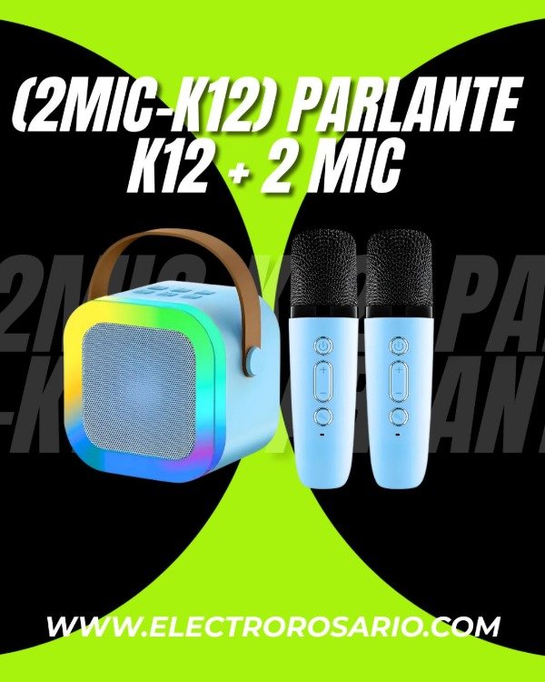Producto - (2MIC-K12) PARLANTE K12 + 2 MIC