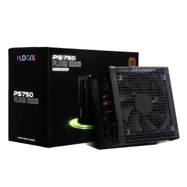 Producto - Fuente 750W M-LOGIX Flow MAX 80 PLUS Bronce