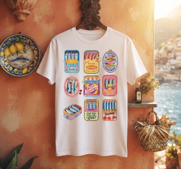 Producto - Remera Spum Unisex Sardinas Varias - 0