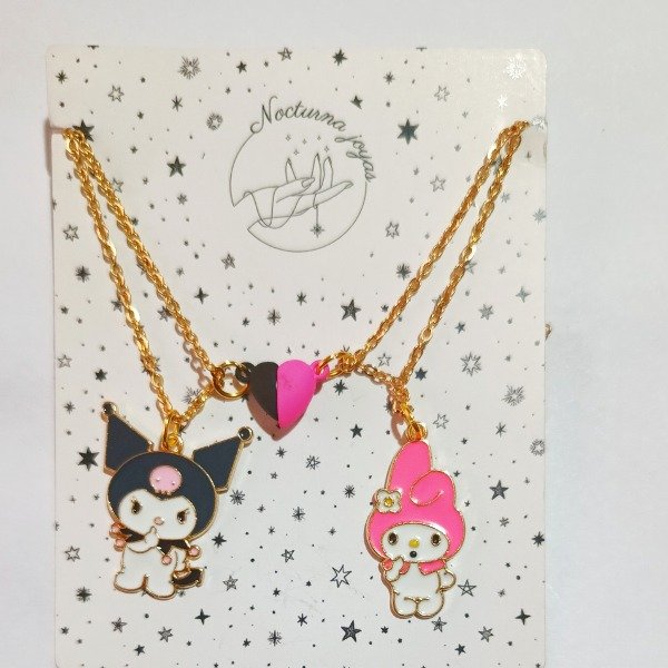 Producto - Collares para compartir kuromi y My Meloddy gold