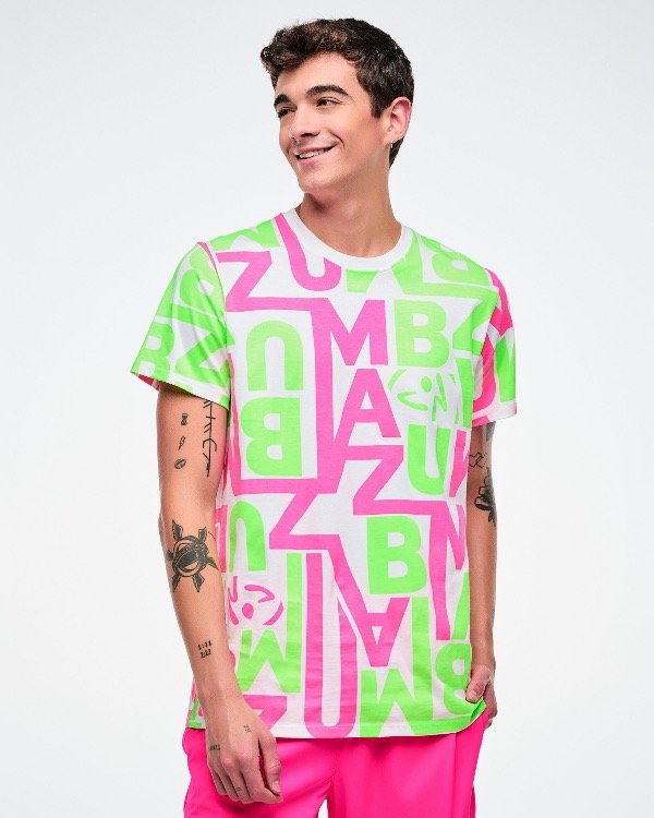 Producto - Dale-Z Unisex Crew Neck Tee - White/Green
