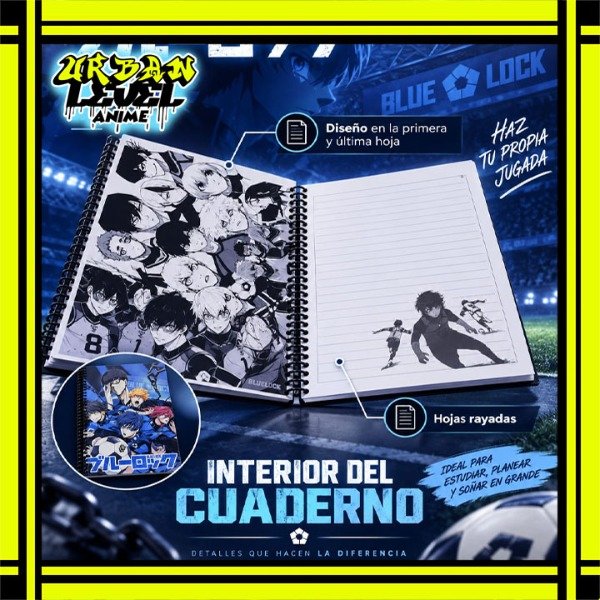 Producto - Cuaderno A5 Blue Lock - 1