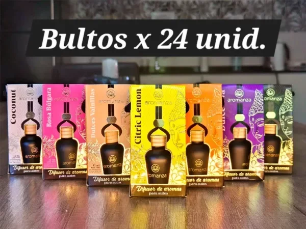 Producto - BULTO DIFUSOR PARA AUTOS AROMANZA X24