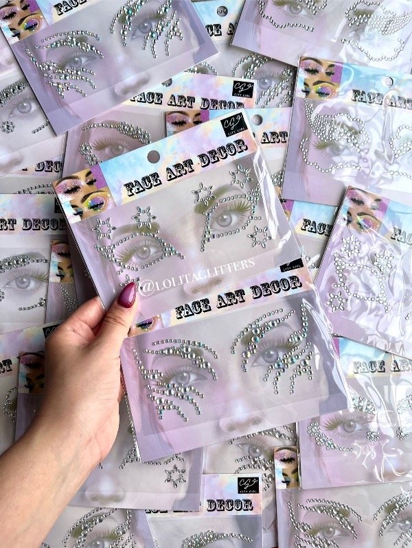 Producto - FACE GEMS X 3 PLATEADAS