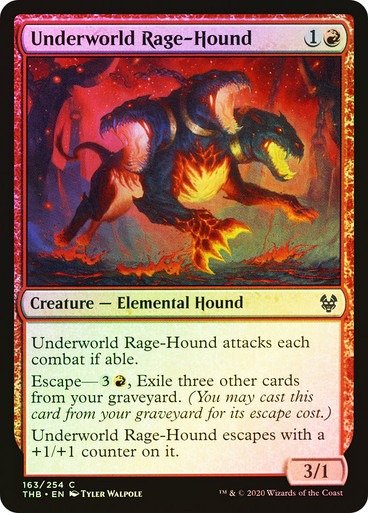 Producto - Underworld Rage-Hound Foil  Theros: Beyond Death