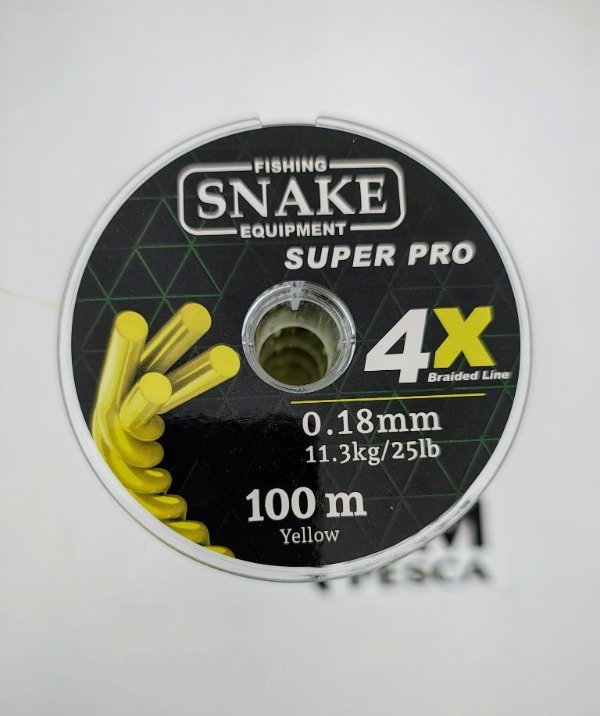 Producto - Multifilamento Snake 4x 0,18 mm (Amarillo)