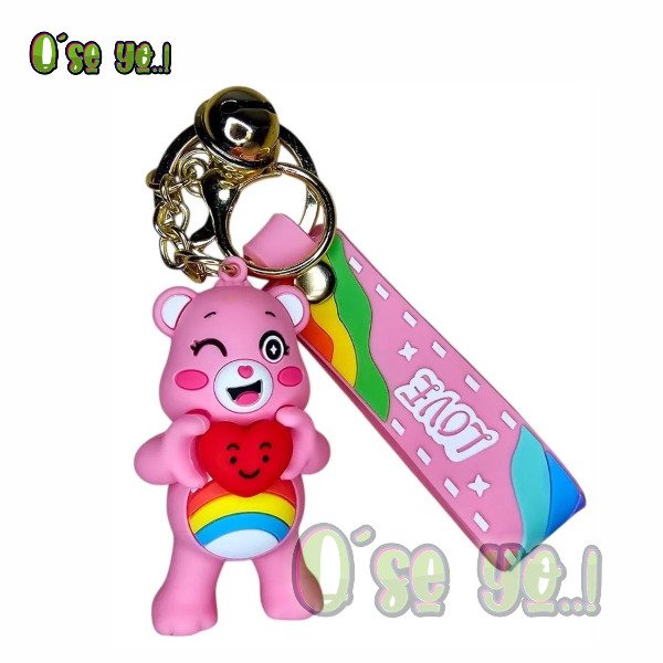 Producto - Llavero Ositos Cariñositos Alegrosita Rosa