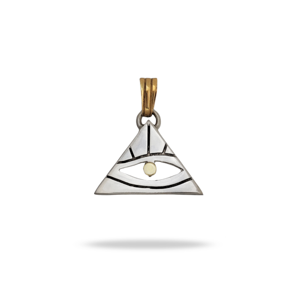 Producto - Dije Ojo de la Providencia Grande en Plata y Oro - 0