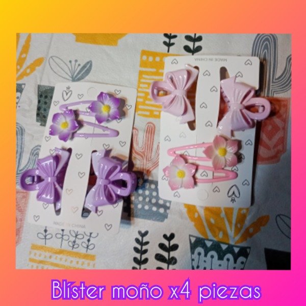 Producto - Blíster Broche moño x4 piezas