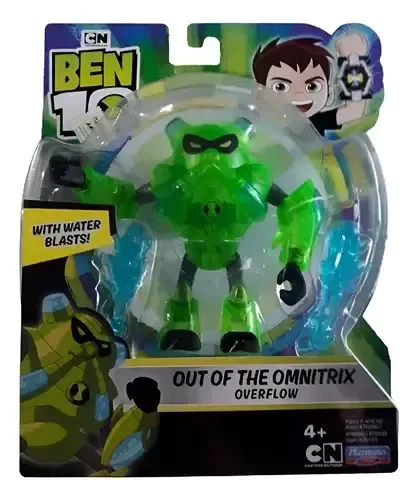 Producto - Ben 10 Overflow Out Of Omnitrix Muñeco Articulado Alto 10 Cm Playmates