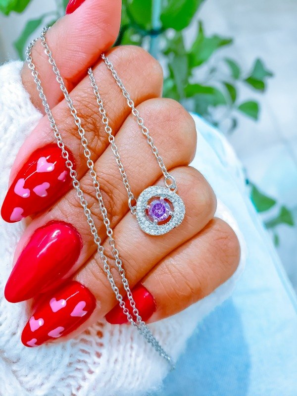 Producto - Collar piedra lila AB